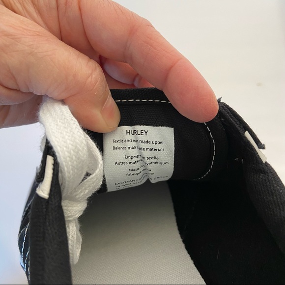 Hurley Men’s Arlo Black White Sneaker Shoes, sz 9 - Picture 6 of 7